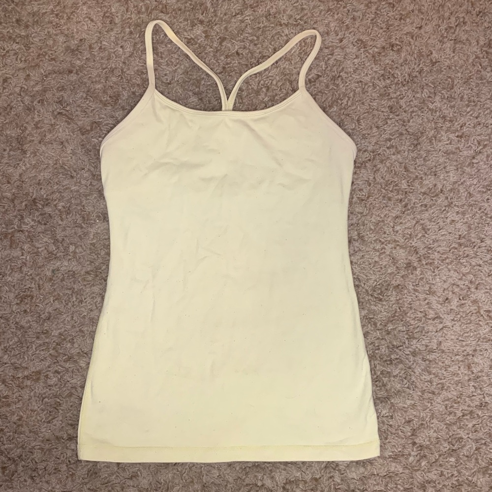 Power Y tank lululemon top yellow